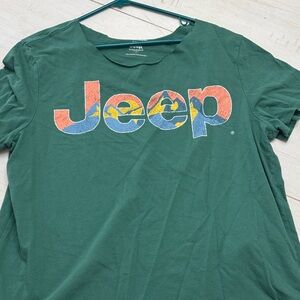 Jeep Forest Green Logo Tee